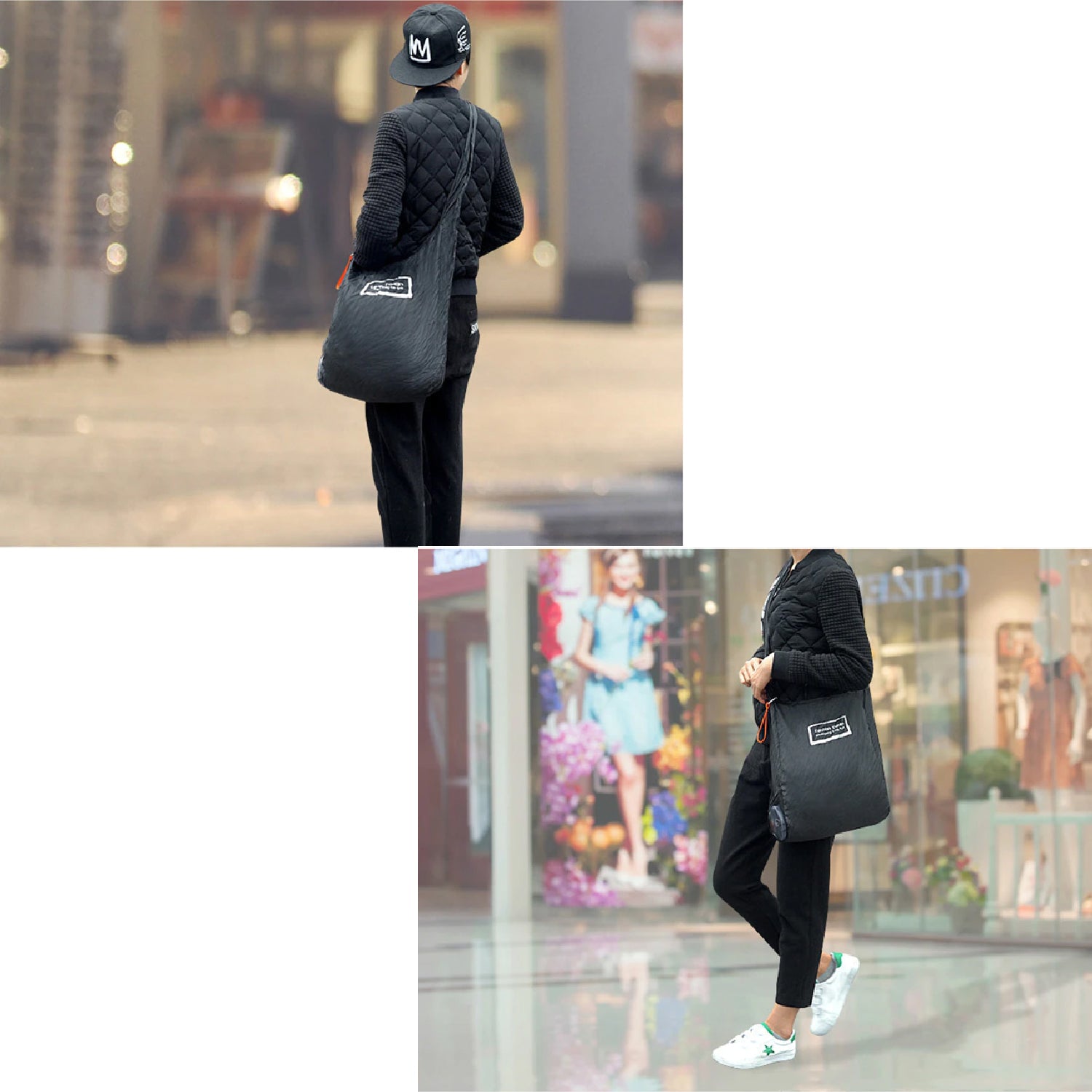 1259L Reusable Grocery Bag, Fordable and Portable Shopping Bag, Nylon Grocery Bag Roll Up in Small Case DeoDap 1259L Reusable Grocery Bag, Fordable and Portable Shopping Bag, Nylon Grocery Bag Roll Up in Small Case DeoDap